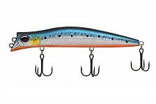 Фото воблер kyoda pocky minnow-130f, длина 130 мм, вес 17,5  гр, цвет p1043 заглубление 0,1 - 0,2 м.