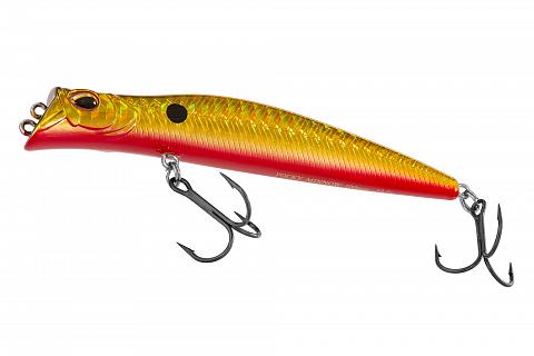 Фото воблер kyoda pocky minnow-100f, длина 100 мм, вес 10,5  гр, цвет p1067 заглубление 0 - 0,2 м.