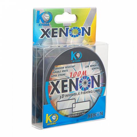 Фото леска kyoda xenon 3d, d - 0,203 мм, длина 100 м, разрывная нагрузка 4,20 кг (10 шт/упак)