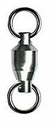 Фото вертлюг с подшипн. ball bearing swivel with solid ring, цвет black nikel, размер 3 (50шт.)