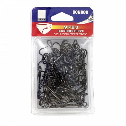 Фото крючок-двойник condor long double hook №2/0 bn (50 шт/упак)