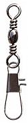 Фото вертлюг с карабином barrel swivel with interlock snap, цвет black nikel, размер 10 (100шт.)