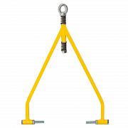 Фото сцепное устройство с демпфером в сборе для саней тайга 1700, 1900, 2100, 2300  (800х400х50)