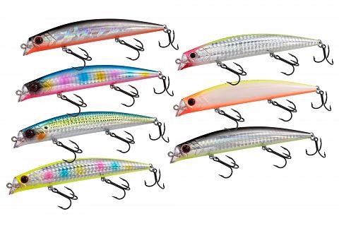 Фото воблер kyoda veron minnow-120f, длина 120 мм, вес 17  гр, цвет p2210, заглубление 0,1-0,6 м