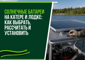 Солнечные батареи на катере и лодке Солнечные батареи на катере и лодке